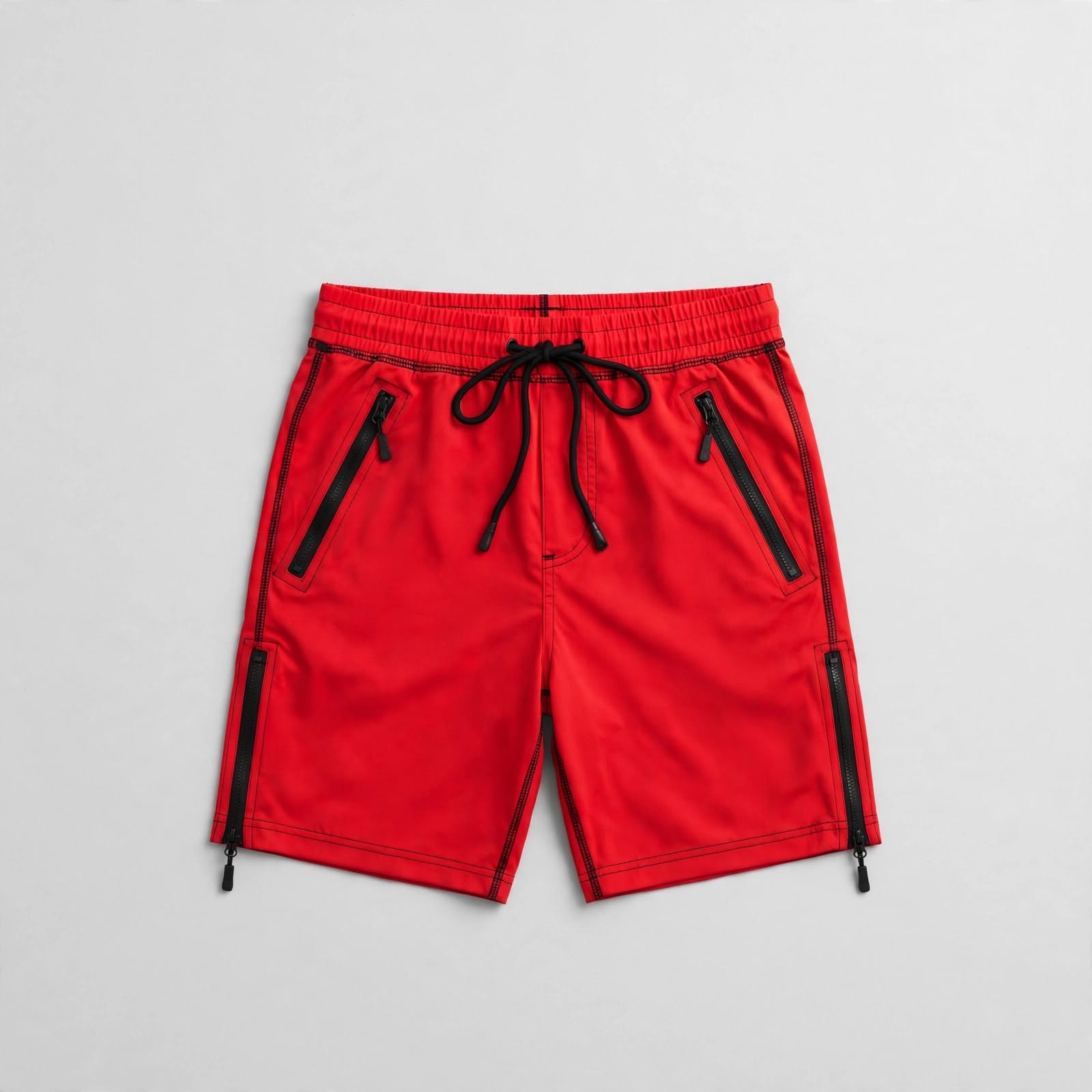 Gym Shorts with Contrast Stitching